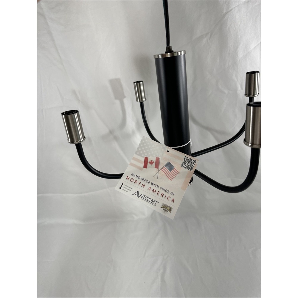 NEW Artcraft Lighting AC10624BN Verona Collection Flush Mount Brushed Nickel - Picture 3 of 6